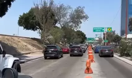 Proyecto para carriles confinados en V�a R�pida Oriente de Tijuana, en etapa fin