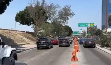 Proyecto para carriles confinados en V�a R�pida Oriente de Tijuana, en etapa fin