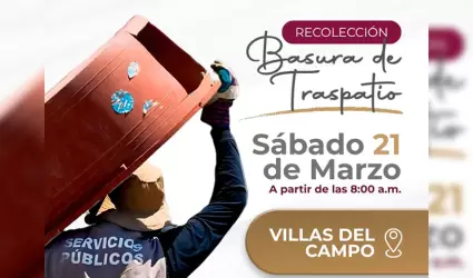Jornada de traspatio en Villas del Campo
