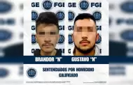 Logra FGE sentencia de 20 a�os de prisi�n contra dos hombres por homicidio calificado