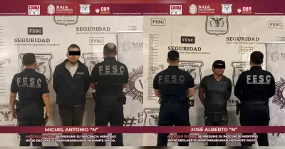 Escuadr�n Violeta detiene a dos hombres por violencia familiar en Tijuana