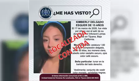 Localizan sana y salva a menor reportada como desaparecida en Tijuana
