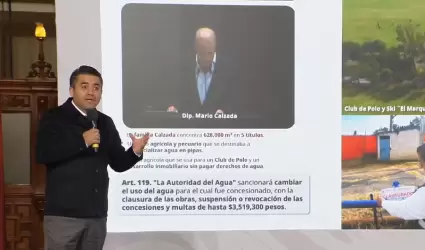 Exhiben a diputado por explotar de forma ilegal concesiones de agua