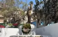 En silencio y con nula presencia ciudadana, espacio dedicado a Colosio en Lomas Taurinas, a 32 a�os de su asesinato