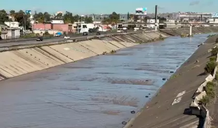 Falta de mantenimiento de canalizaci�n del R�o Tijuana
