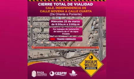 Cierre de vialidades