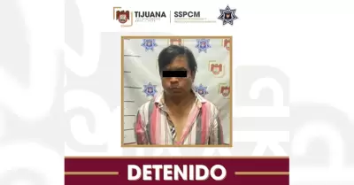 Detienen a hombre por agredir a su esposa en Tijuana