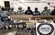 Guardia Nacional y Ej�rcito Mexicano aseguraron armamento en el municipio de Tecate