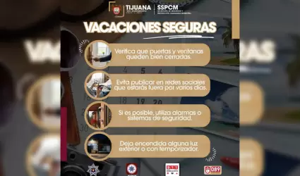 SSPCM emite recomendaciones para prevenir robos a vivienda durante Semana Santa 
