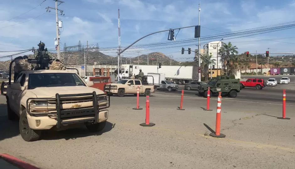 Refuerzan seguridad en Baja California con llegada de 300 elementos del Ej�rcito