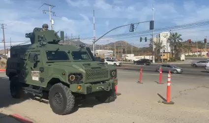 Refuerzan seguridad en Baja California con llegada de 300 elementos del Ej�rcito