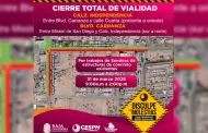 CESPM informa cierre temporal de vialidades por trabajos de sondeo estructural en Calzada Indepencia