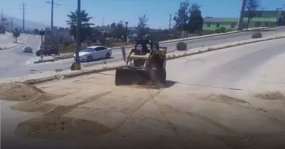 Limpieza en vialidades principales del Sector Norte de la ciudad