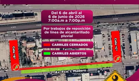 Cierres viales en Mexicali por obras hidr�ulicas