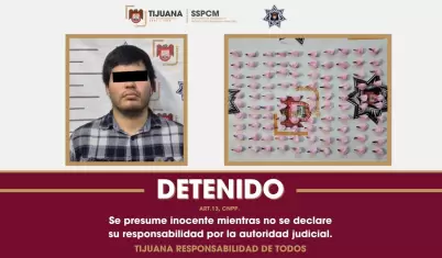 Detiene Polic�a Municipal a sujeto por delitos contra la salud en la Zona Centro