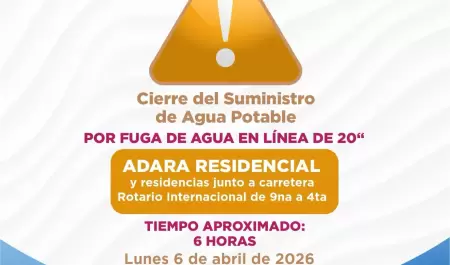 Cierre temporal por trabajos de reparaci�n