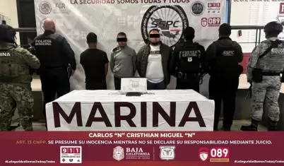 Detienen en Tijuana a tres hombres armados; uno es menor de edad