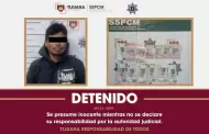 Detiene SSPCM a sujeto por robo con violencia a comercio en la Zona Centro