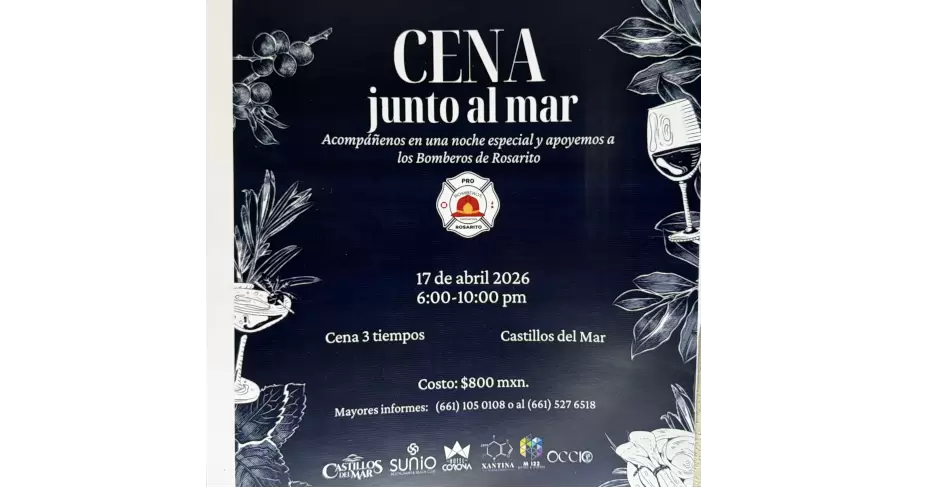 Cena de gala en beneficio a bomberos