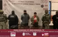 Fuerza estatal detiene a dos sujetos con armas largas listas para ser utilizadas