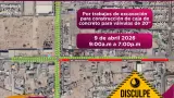 Cortes de agua y cierre vial en Mexicali por trabajos de infraestructura