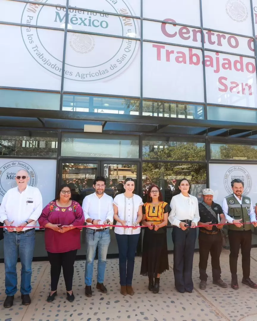 Inauguran centro de atenci�n integral para trabajadores agr�colas de San Quint�n