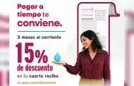Cespt aplica descuento autom�tico de 15 por ciento a usuarios cumplidos en su recibo de agua