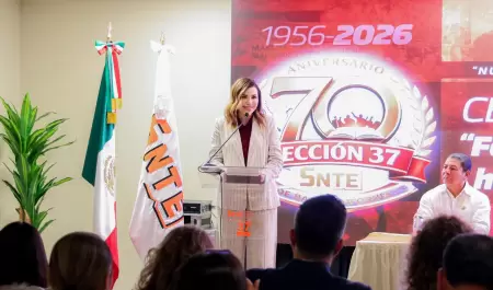 Destaca Marina del Pilar unidad con docentes en aniversario de la Secci�n 37 del