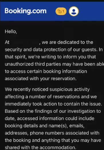 Datos de usuarios de Booking.com expuestos