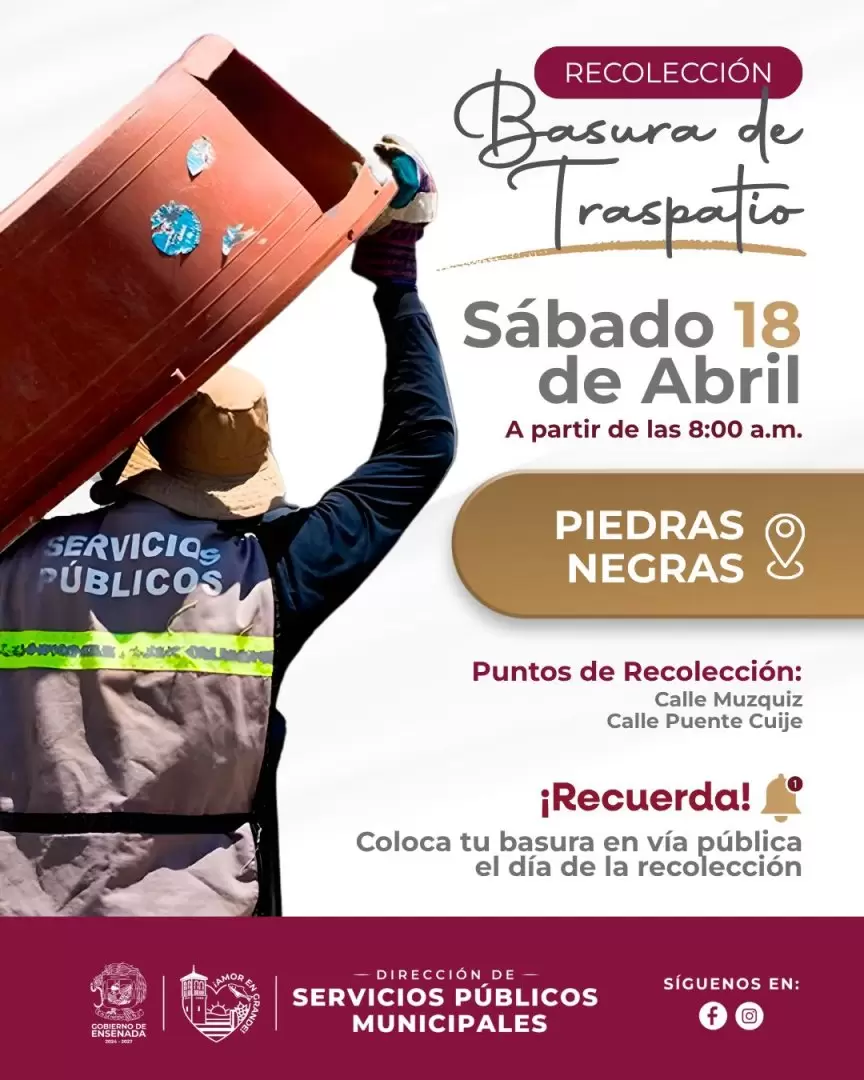 Recolecci�n de basura de traspatio en Piedras Negras