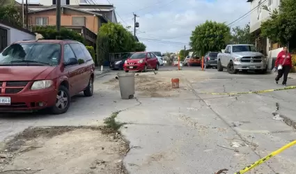 Protecci�n Civil coloc� engomados en viviendas por inestabilidad de terreno en S