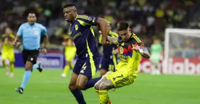 Aspectos del encuentro entre Am�rica y Nashville SC