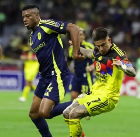 Aspectos del encuentro entre Am�rica y Nashville SC