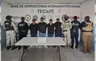 Aseguran a cuatro personas y dos armas de fuego tras operativo en Zona R�o de Tecate