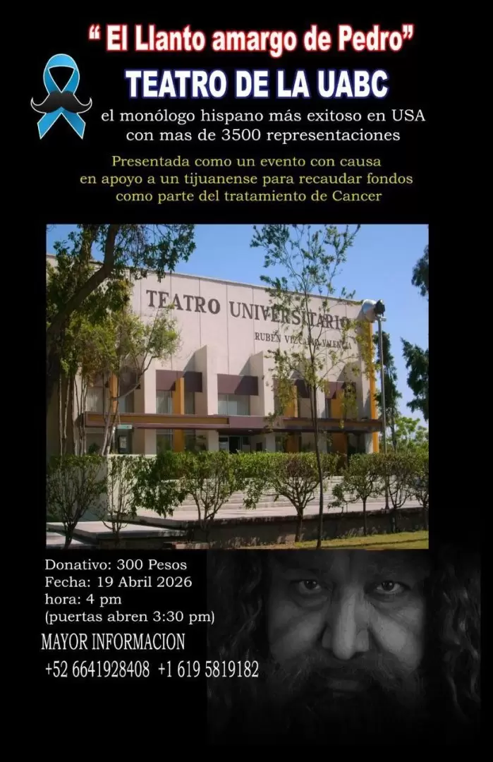 Presentan mon�logo en Tijuana a beneficio de fot�grafo con c�ncer