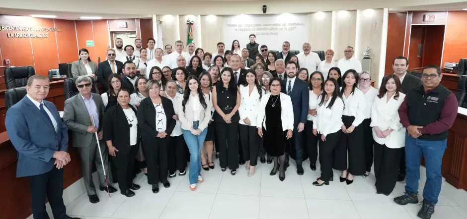 Jucopo recibe a la Comisi�n Estatal de Derechos Humanos para rendir su informe anual