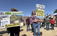 VIDEO.- Protestan vecinos de Playas de Tijuana contra proyecto inmobiliario en la Ca�ada Azteca