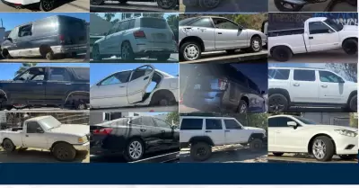 FGE recupera 37 veh�culos con reporte de robo en Tijuana