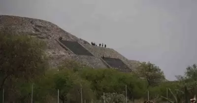 Tiroteo en la pir�mide de la Luna en Teotihuac�n