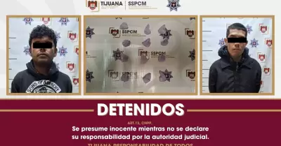 Capturan a dos por robos a cadena OXXO en Tijuana