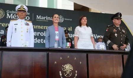 Claudia Sheinbaum en aniversario de Veracruz