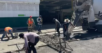 Pavimentaci�n de la calle Mina