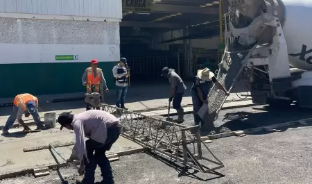 Pavimentaci�n de la calle Mina