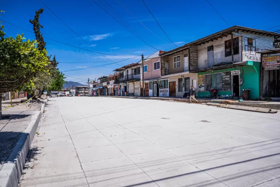 Pavimentaci�n de la calle Mina