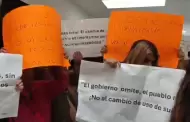 Vecinos de Camino Verde se manifiestan para exigir que no modifiquen el uso de suelo en su comunidad