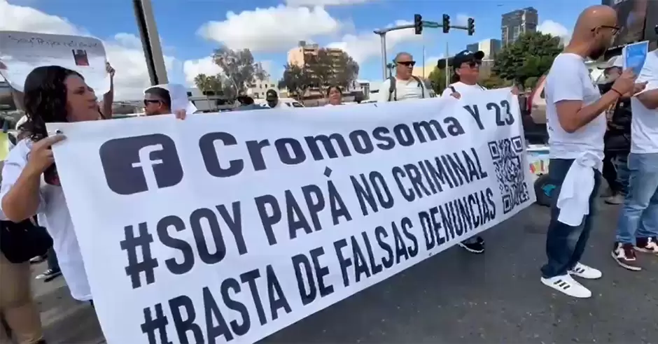 Manifestaci�n de colectivo "Soy pap�, no criminal"