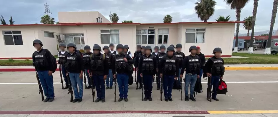 Pr�ctica de tiro en Ensenada como parte de nuevo modelo de adiestramiento