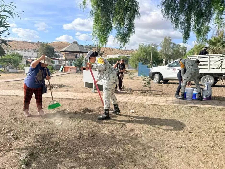 SSPCM rescata parque en La Morita con acciones de limpieza y seguridad