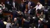 Choque en el Senado