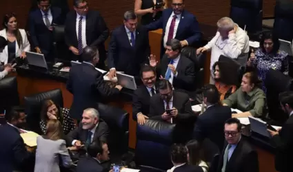 Choque en el Senado